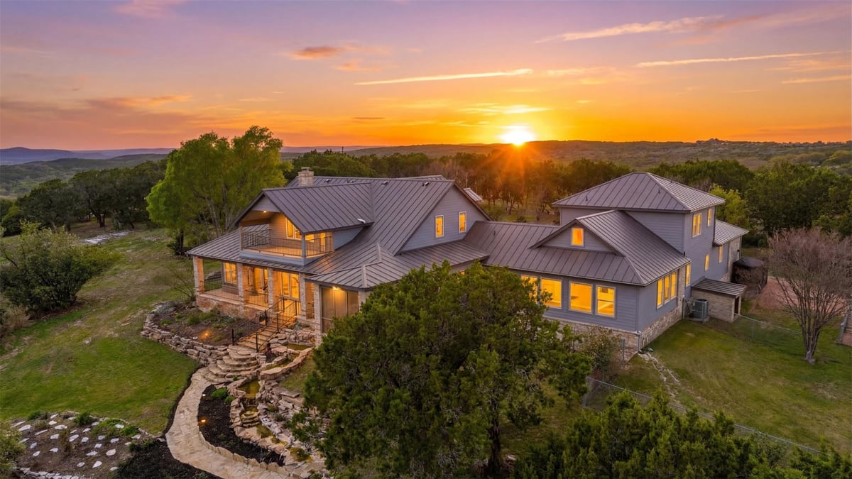 View 1071 Escalar Dr in Sendera Ridge 1071 Escalar Dr - front exterior - Luxury home in Sendera Ridge, Buchanan Dam, TX