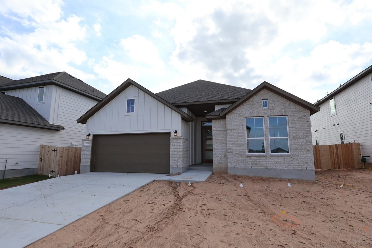 View 10728 Worth Lane in Lagos Reserve 10728 Worth Lane - front exterior - Luxury home in Lagos Reserve, Manor, TX