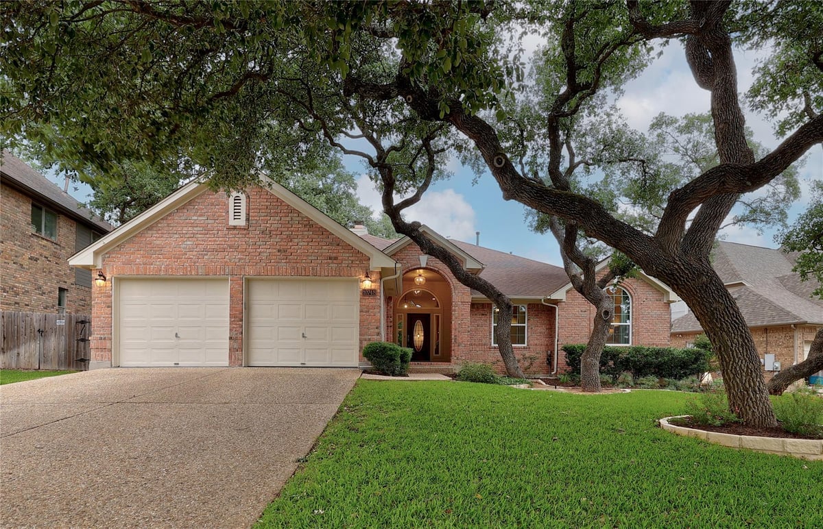 View 10748 Yorktown Trl in Canyon Creek Sec 21 10748 Yorktown Trl - front exterior - Luxury home in Canyon Creek Sec 21, Austin, TX