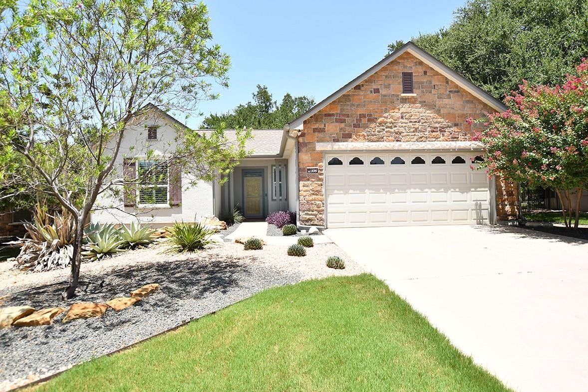 108 Camp DR - front exterior - Luxury home in Sun City Georgetown Ph 02A Neighborhood 11 Pu, Georgetown, TX