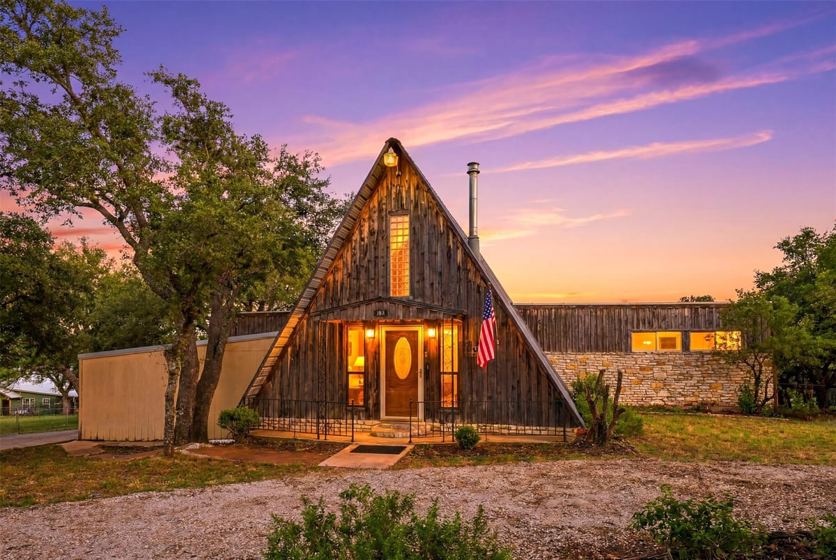 View 108 County Road 139C in Buena Vista 108 County Road 139C - front exterior - Luxury home in Buena Vista, Burnet, TX