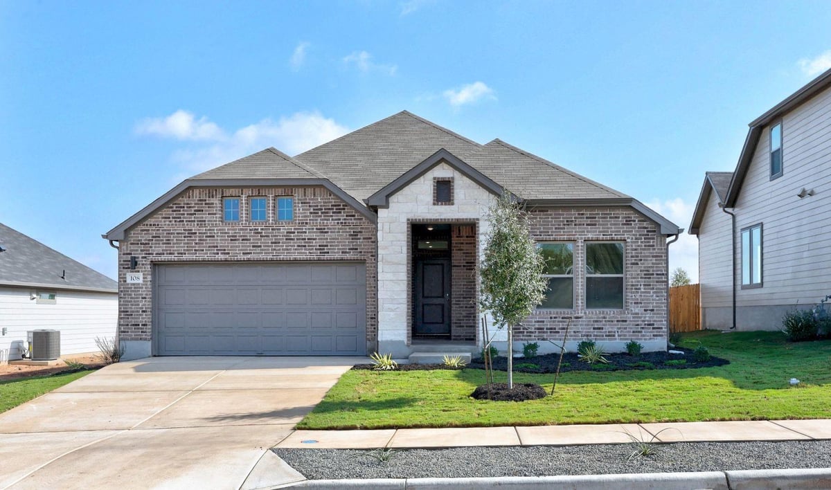 View 108 Divisadero Dr in Prairie Winds 108 Divisadero Dr - front exterior - Luxury home in Prairie Winds, Hutto, TX