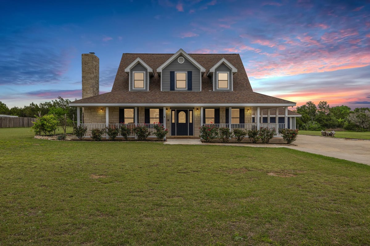 View 108 Independence Dr in Aw0521 Robinson Jb 108 Independence Dr - front exterior - Luxury home in Aw0521 Robinson Jb, Liberty Hill, TX