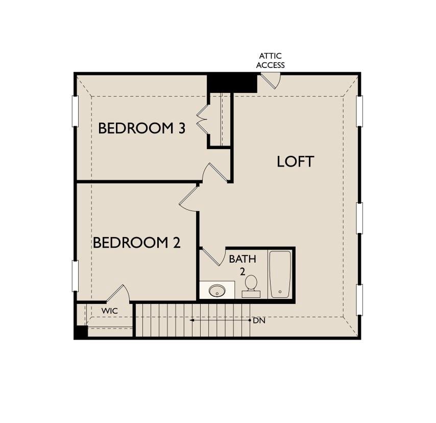 Primary bedroom at 108 Lions Tail Cv - 4 bed 2 bath home
