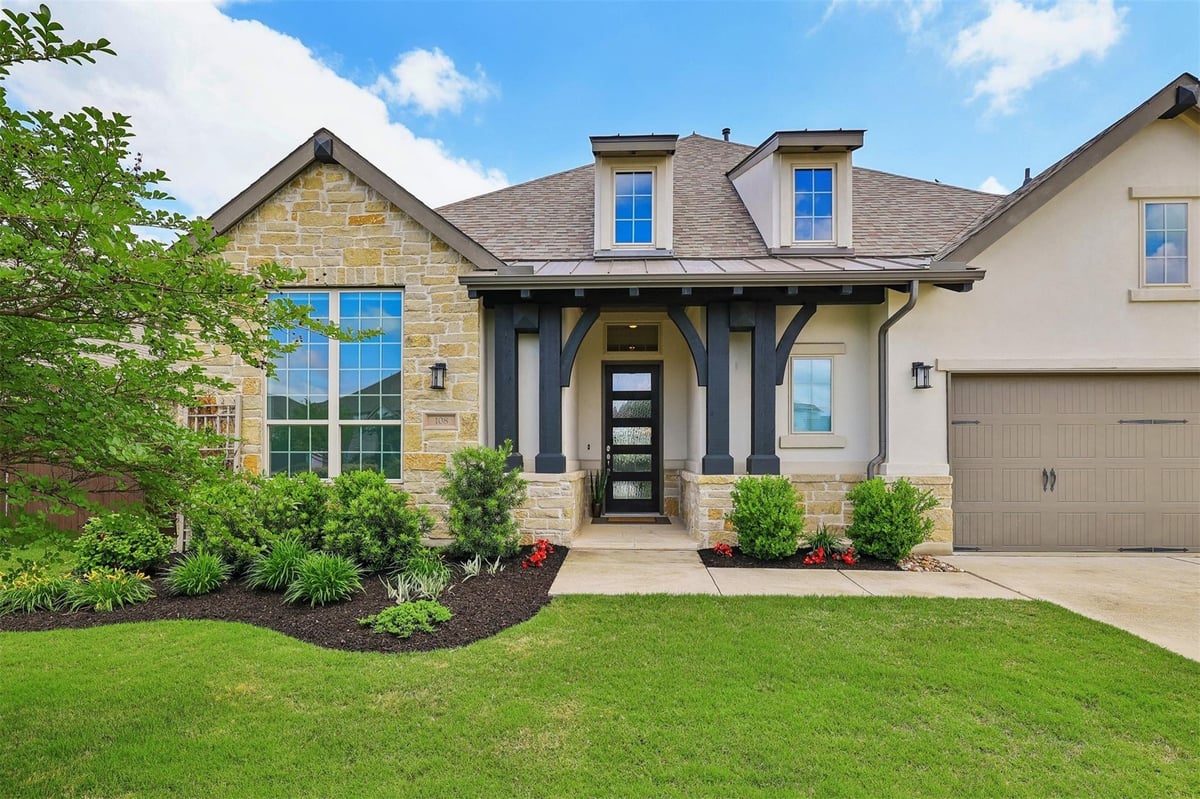 View 108 Regents Ln in Santa Rita Ranch Ph 1 Sec 4 108 Regents Ln - front exterior - Luxury home in Santa Rita Ranch Ph 1 Sec 4, Liberty Hill, TX