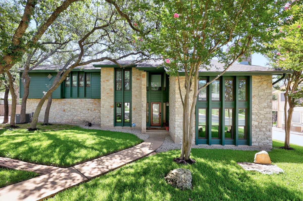View 10805 Spicewood PKWY in Spicewood At Balcones Villages 10805 Spicewood PKWY - front exterior - Luxury home in Spicewood At Balcones Villages, Austin, TX