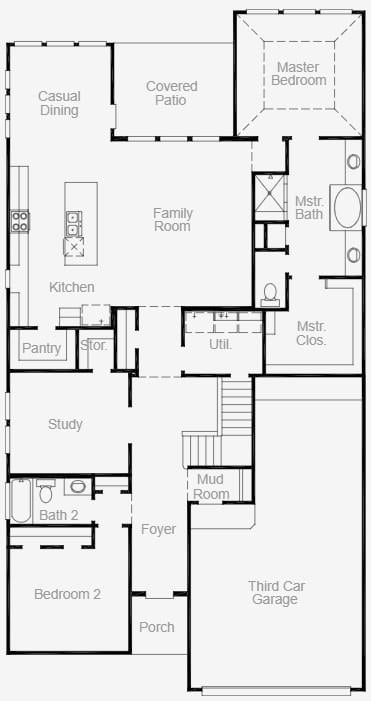 Living area at 1087 Sonata Pl - 4 bed 3 bath home