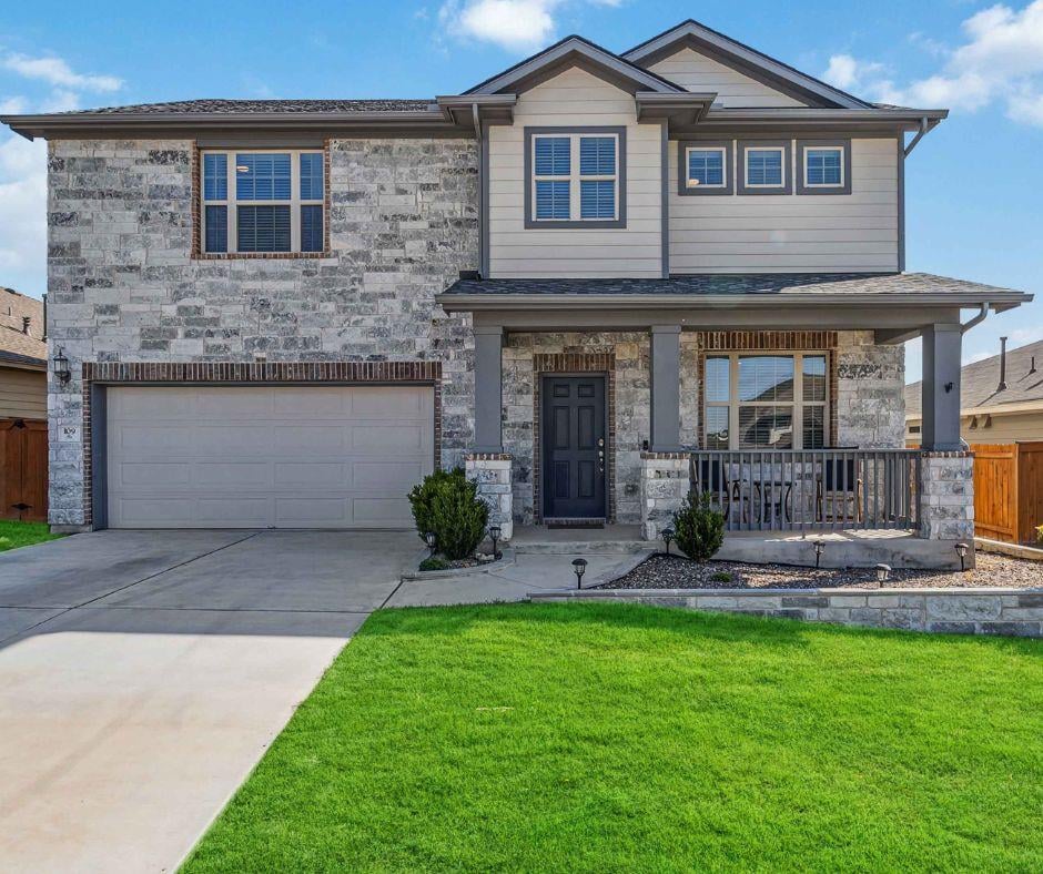 View 109 Cypress Hills Rd in Trace Sub Sec A Pa 2B Ph A 109 Cypress Hills Rd - front exterior - Luxury home in Trace Sub Sec A Pa 2B Ph A, San Marcos, TX