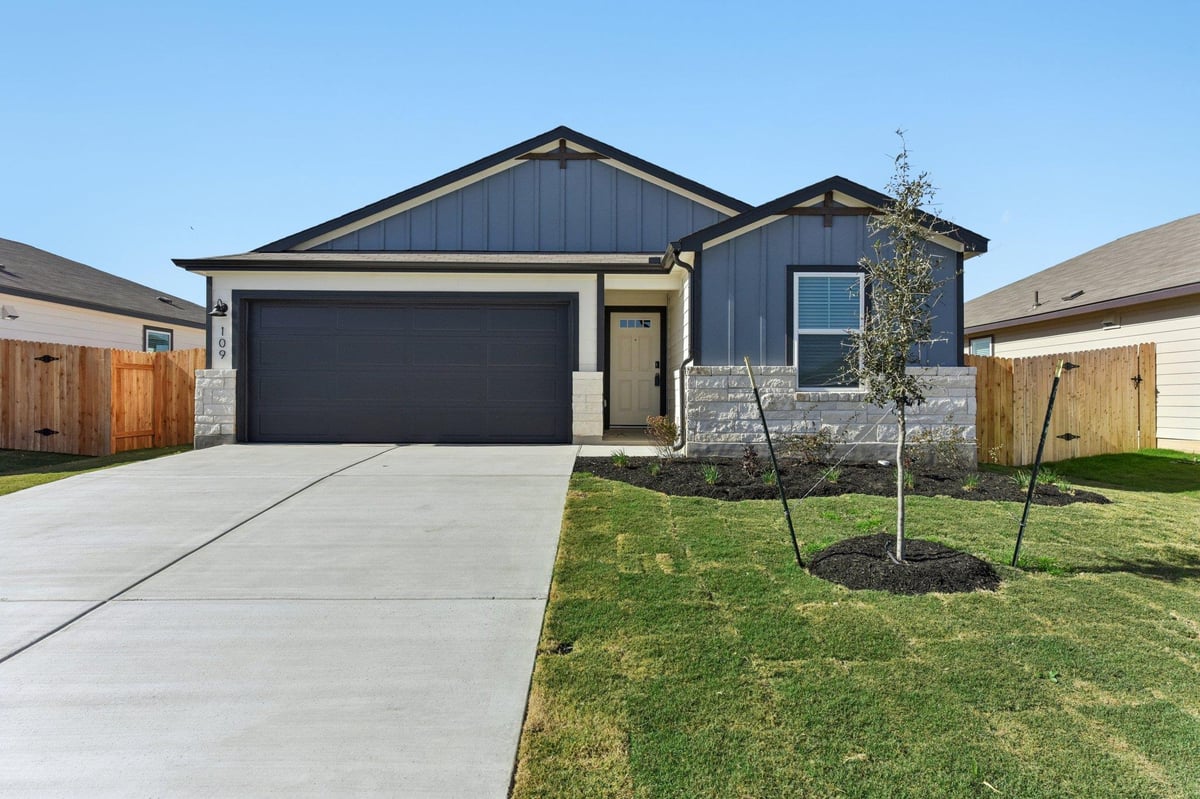View 109 Honey Bee in Eastern Wells 109 Honey Bee - front exterior - Luxury home in Eastern Wells, Jarrell, TX