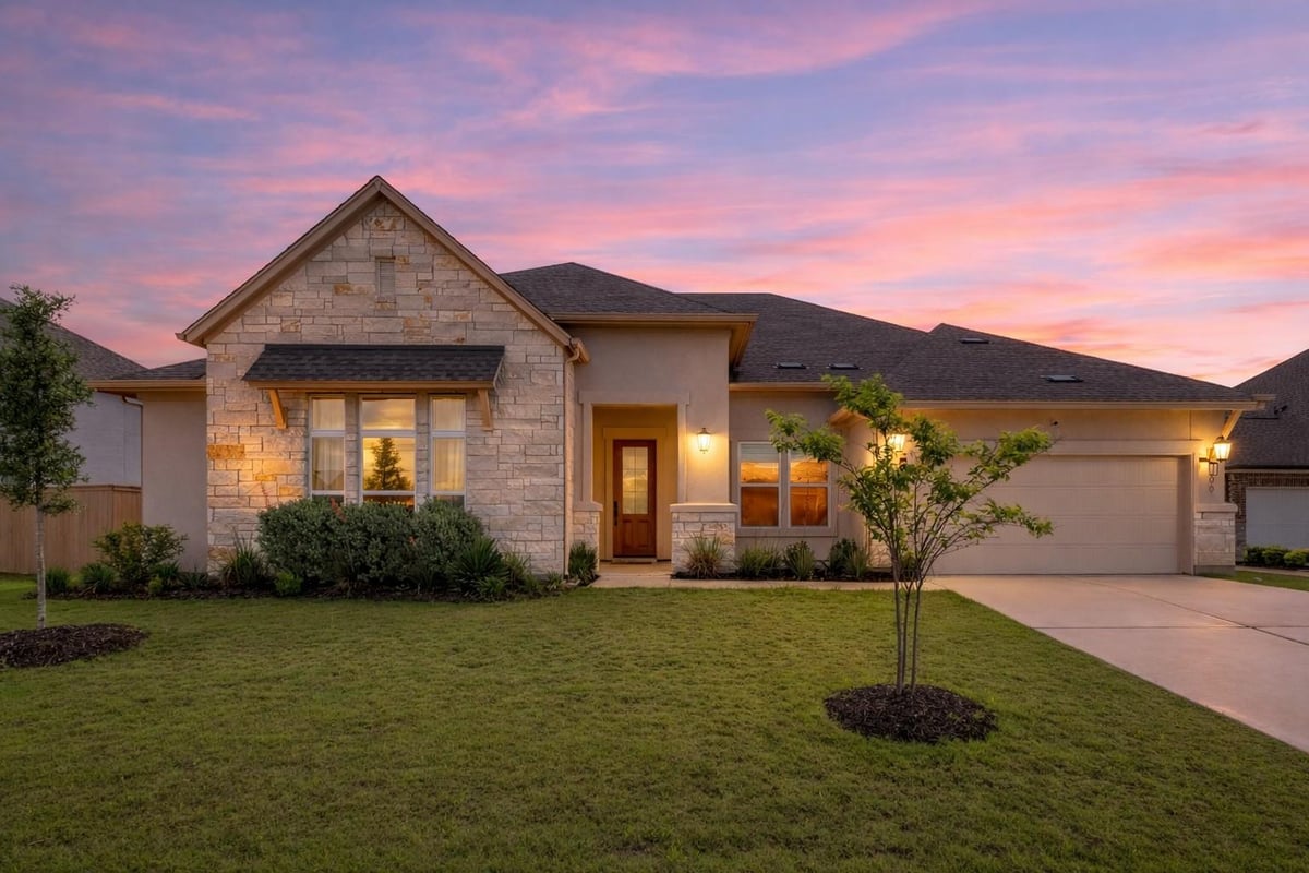 109 Isaac White Dr - front exterior - Luxury home in Colony Riverside, Bastrop, TX