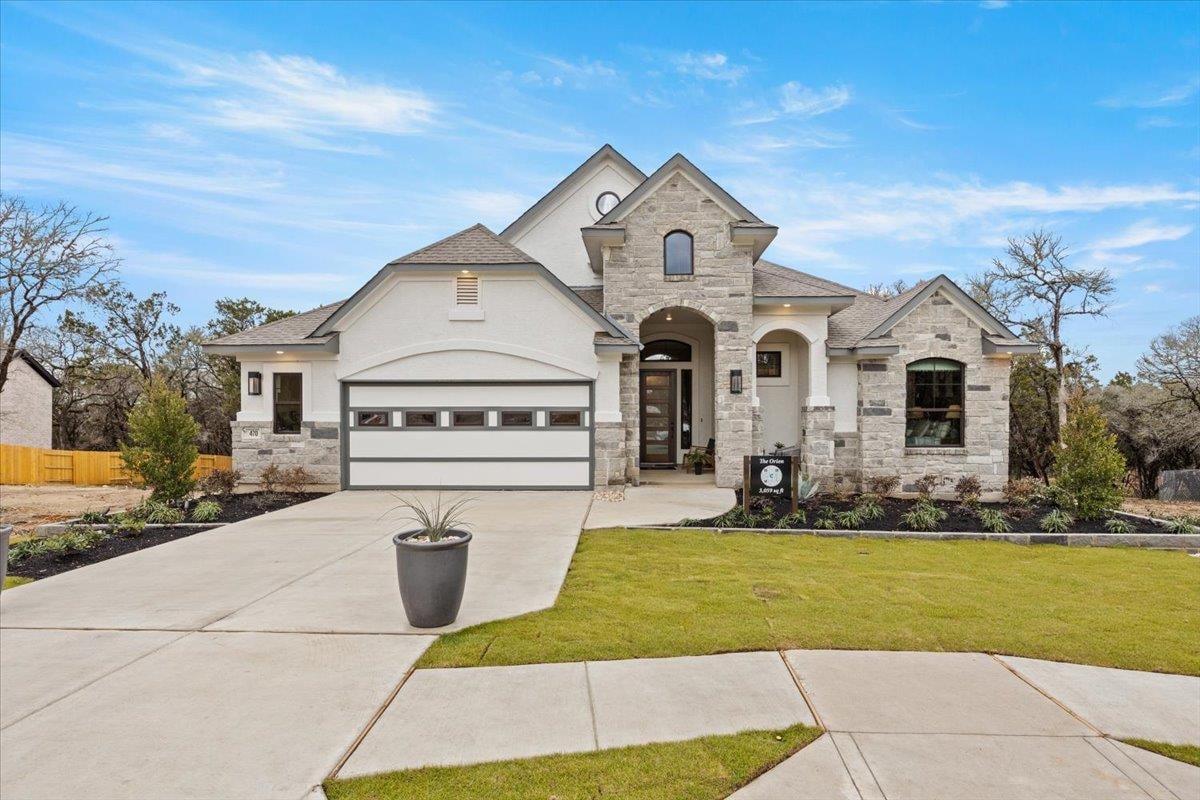 View 109 Kapok ST in Sunfield 109 Kapok ST - front exterior - Luxury home in Sunfield, Buda, TX