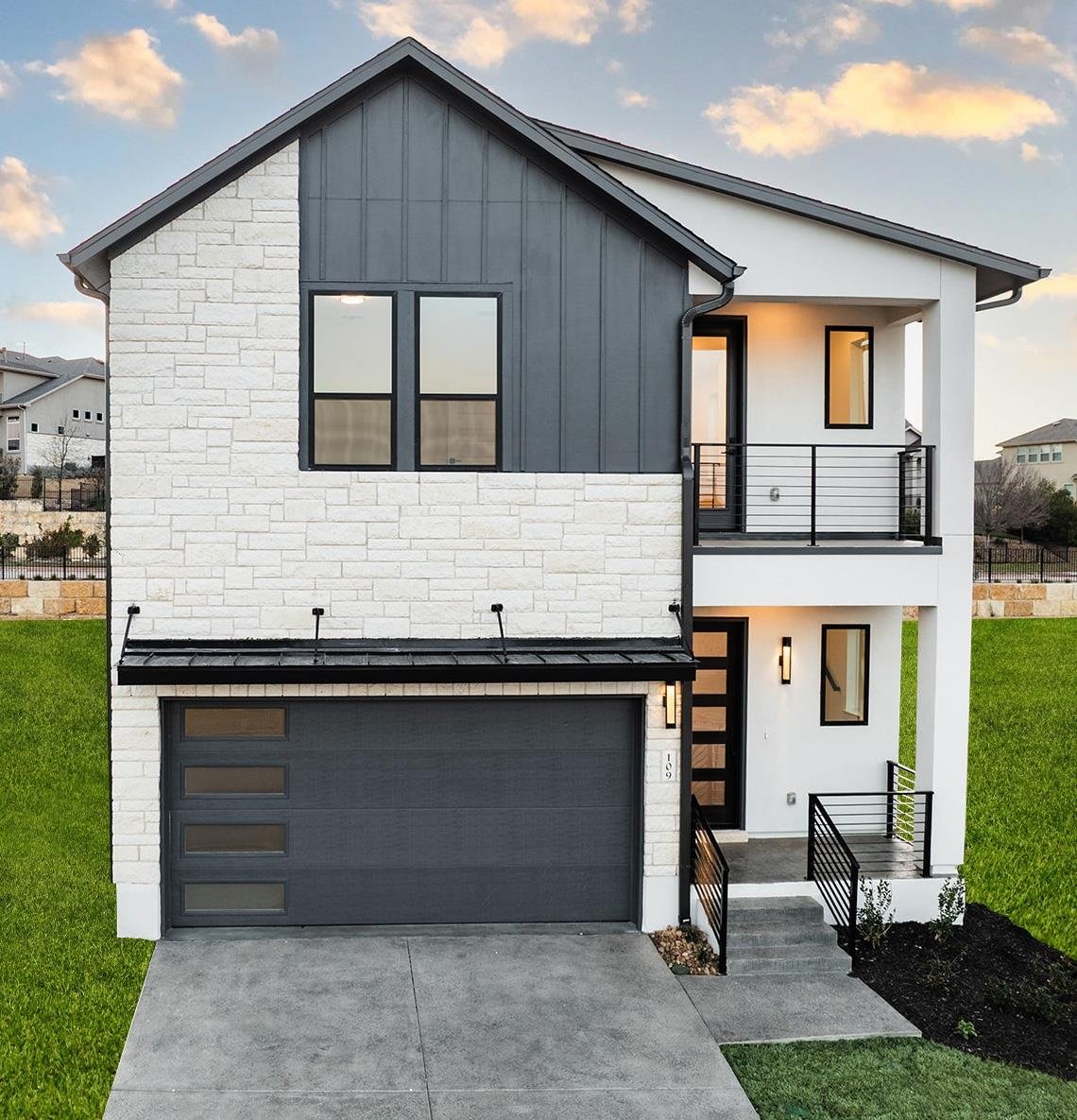 View 109 Pennybacker Ln in The District 109 Pennybacker Ln - front exterior - Luxury home in The District, Lakeway, TX
