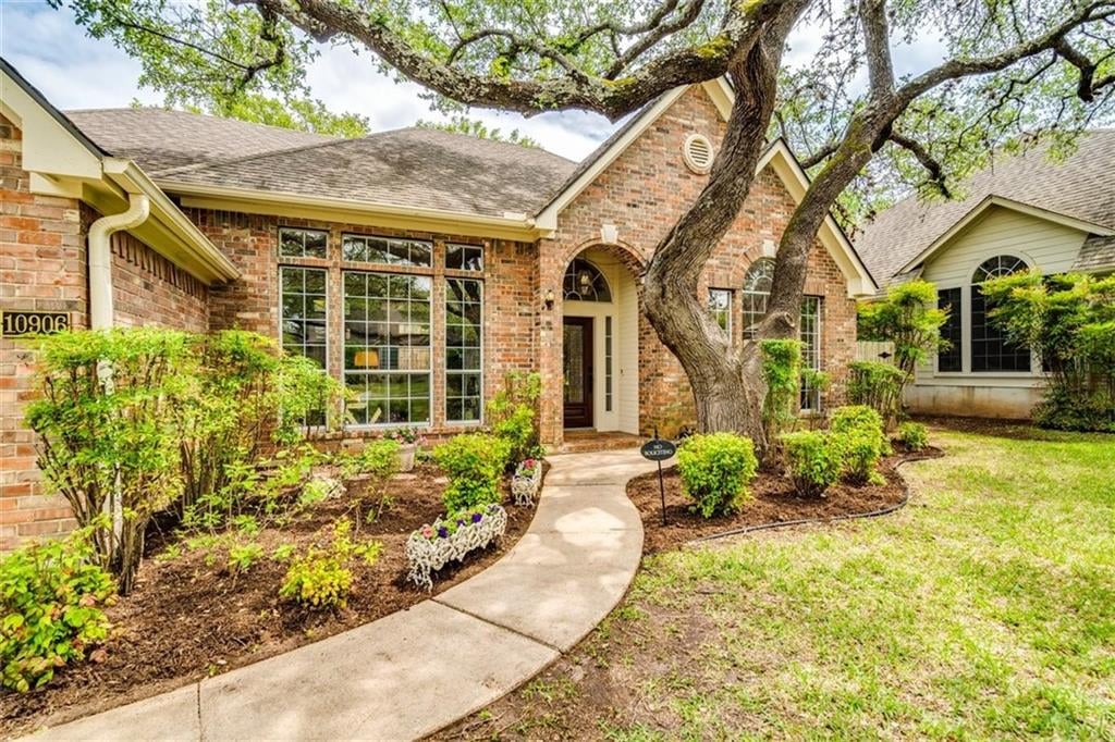 View 10906 Yorktown Trl in Canyon Creek Sec 18 10906 Yorktown Trl - front exterior - Luxury home in Canyon Creek Sec 18, Austin, TX