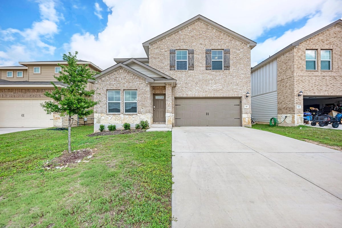 View 110 Babblebrook WAY in Cross Crk Sub Phs 3 & 4 110 Babblebrook WAY - front exterior - Luxury home in Cross Crk Sub Phs 3 & 4, Hutto, TX
