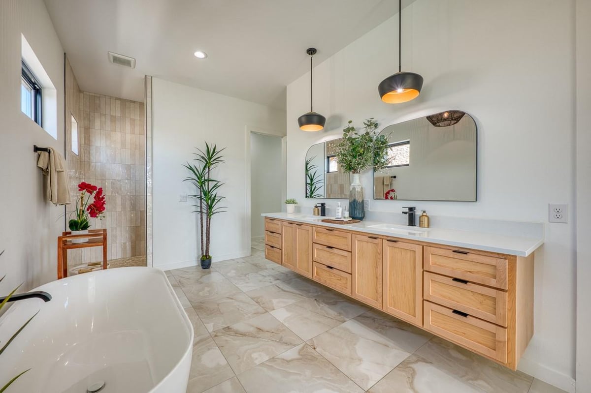 Primary bedroom at 110 Clearwater Dr - 4 bed 4 bath home