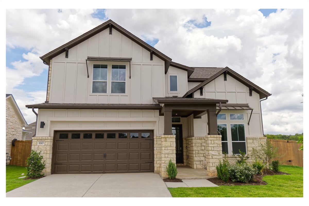 View 110 Comfort DR in Persimmon 110 Comfort DR - front exterior - Luxury home in Persimmon, Buda, TX