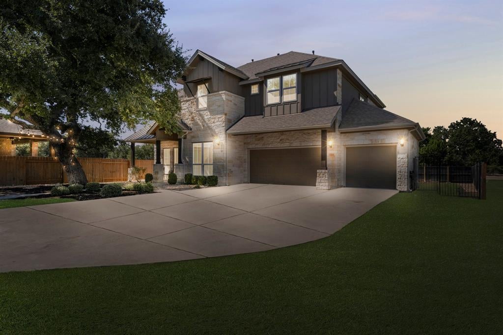 110 Magona TRL - front exterior - Luxury home in Rancho Sienna Sec 7, Georgetown, TX