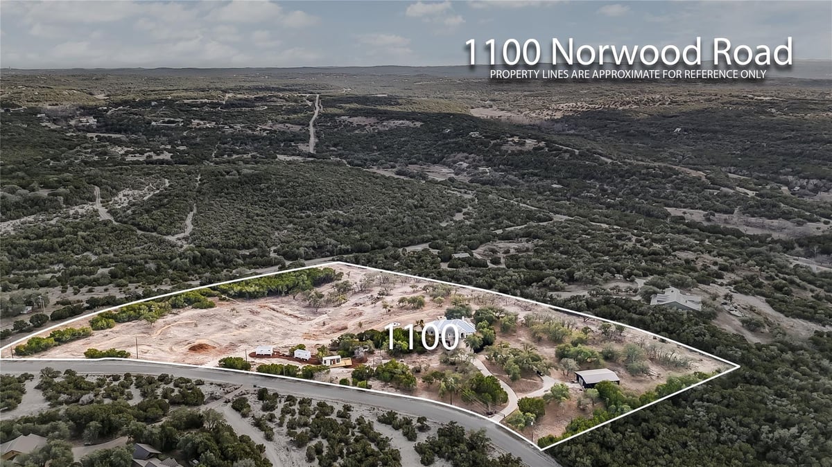 View 1100 Norwood Rd Unit #A/B in Hurlbut Ranch West 1100 Norwood Rd Unit #A/B - front exterior - Luxury home in Hurlbut Ranch West, Dripping Springs, TX