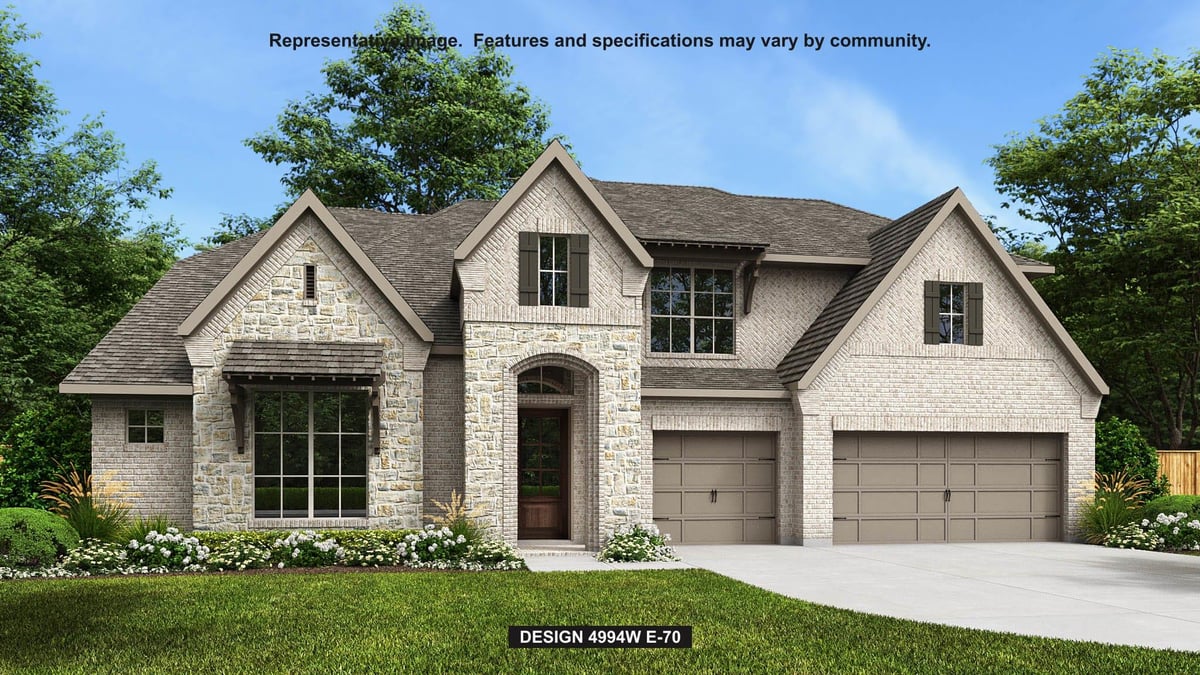 1100 Sunset Hill WAY - front exterior - Luxury home in Parkside On The River West, Georgetown, TX