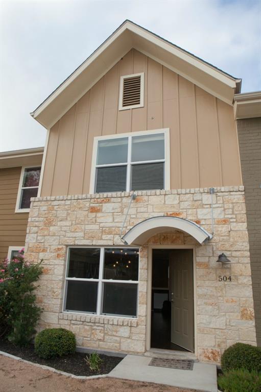 View 1101 E Grove Blvd Unit #504 in Townhomes At Riverside Grove 1101 E Grove Blvd Unit #504 - front exterior - Luxury home in Townhomes At Riverside Grove, Austin, TX