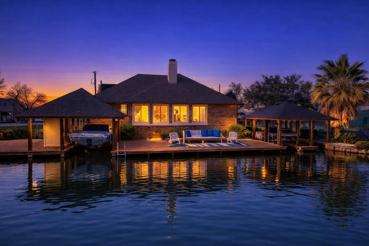 View 1101 Impala Dr in Impala Isle 1101 Impala Dr - front exterior - Luxury home in Impala Isle, Granite Shoals, TX