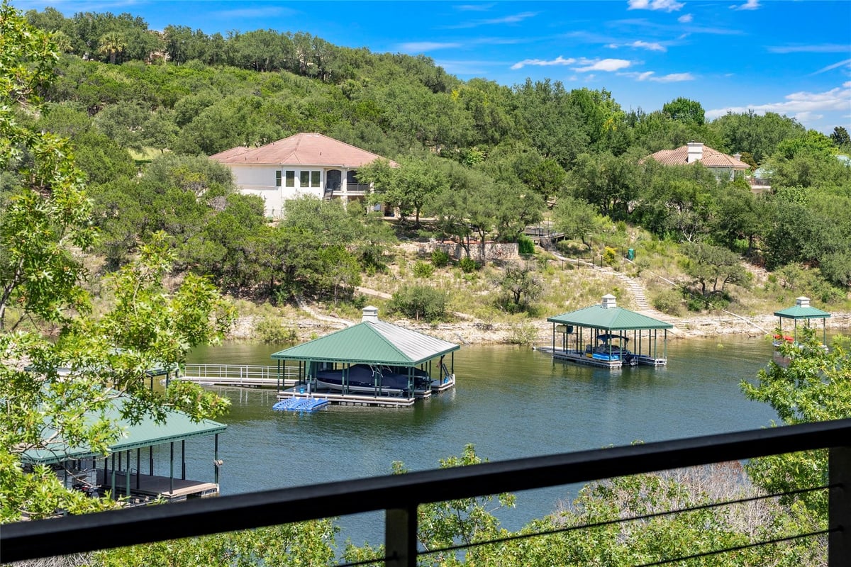 View 1101 Ivean Pearson RD Unit #A203 in Waterstone Condo 1101 Ivean Pearson RD Unit #A203 - front exterior - Luxury home in Waterstone Condo, Lago Vista, TX