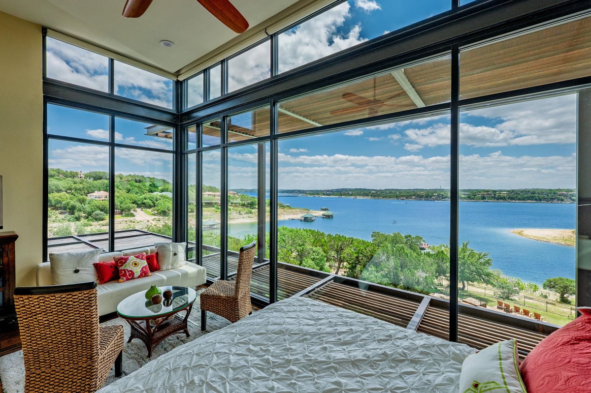 View 1101 Ivean Pearson RD Unit #D202 in Waterstone Condominiums 1101 Ivean Pearson RD Unit #D202 - front exterior - Luxury home in Waterstone Condominiums, Lago Vista, TX