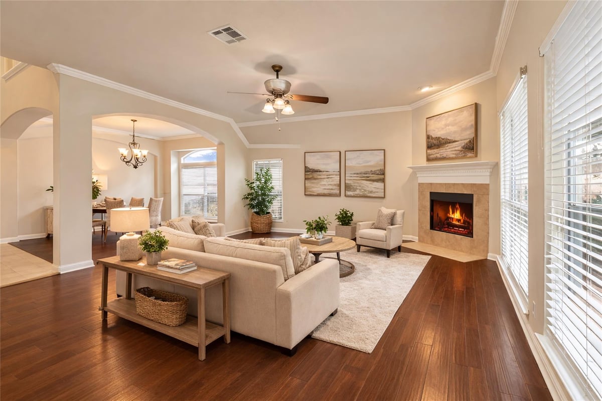 Living area at 1102 Canyon Maple Rd - 4 bed 4 bath home