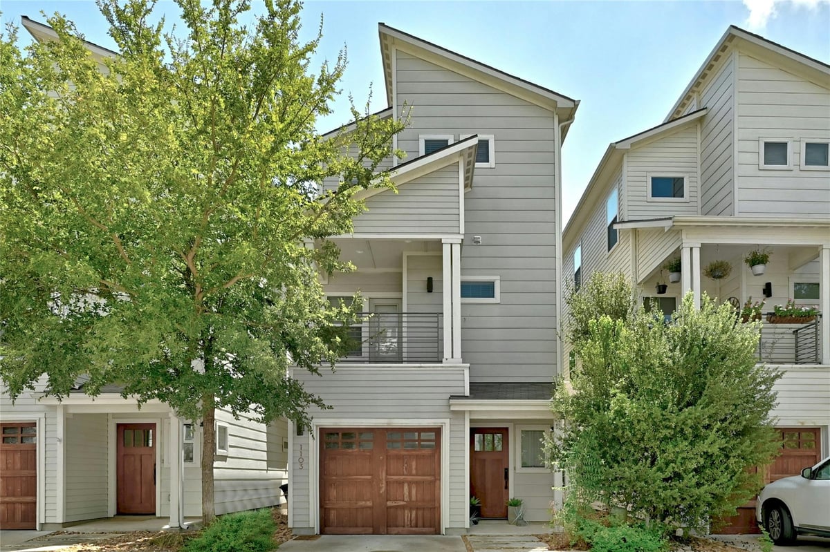 1103 Euphoria Bend - property photo 1 - Luxury home in The Orchard Condominium, Austin, TX