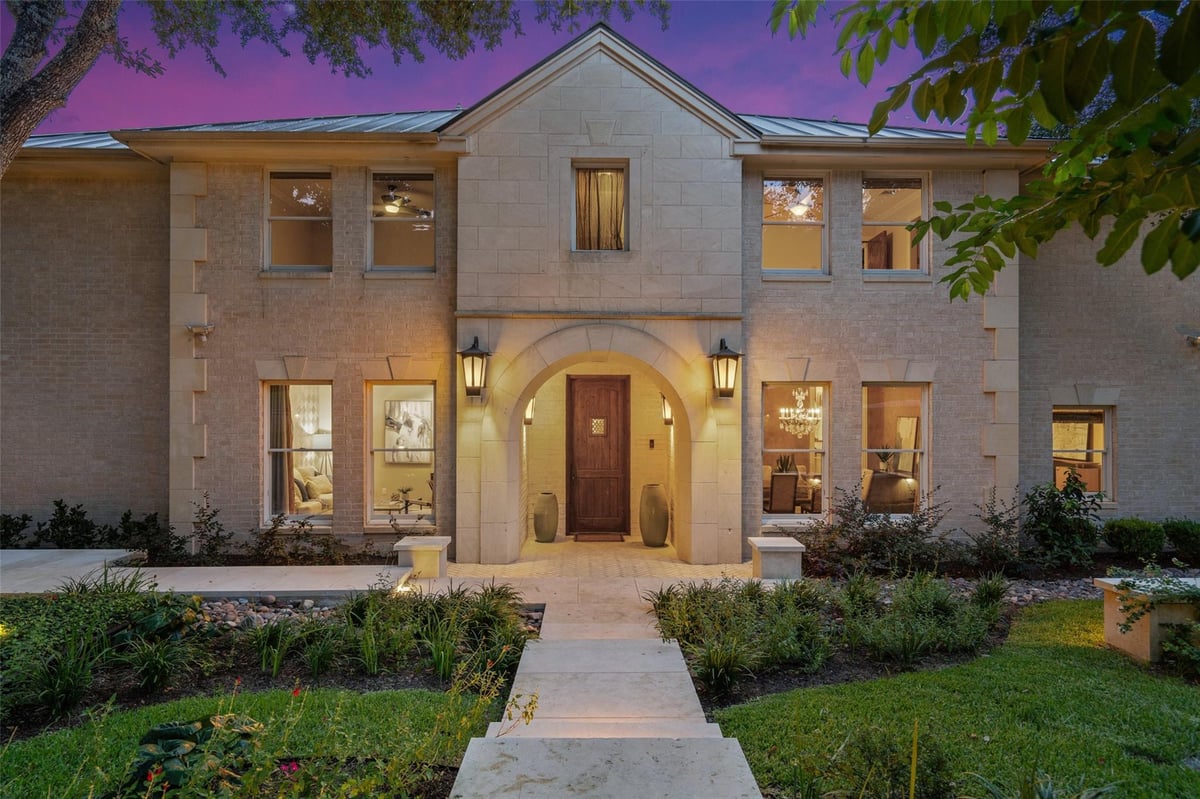 View 1103 Sprague LN in Estates At Blackacre Ph 01 1103 Sprague LN - front exterior - Luxury home in Estates At Blackacre Ph 01, West Lake Hills, TX