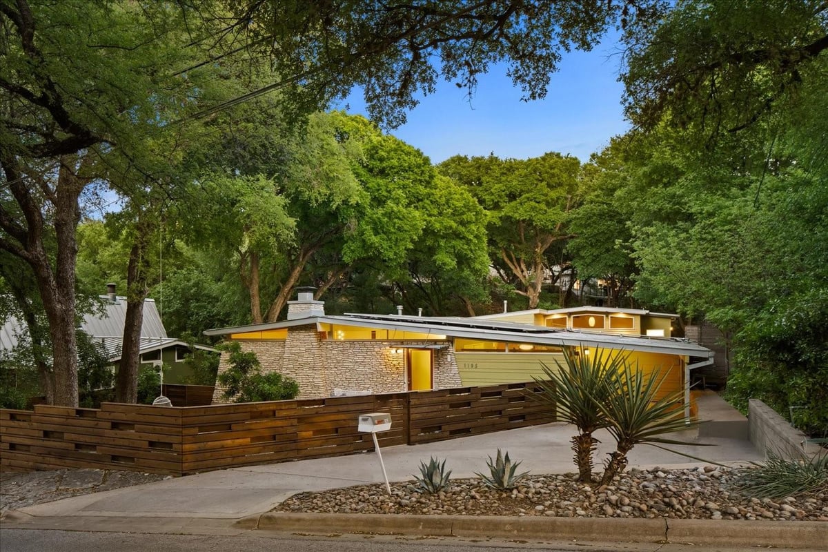 View 1105 Azie Morton Rd in South Lund Park Sec 01 1105 Azie Morton Rd - front exterior - Luxury home in South Lund Park Sec 01, Austin, TX