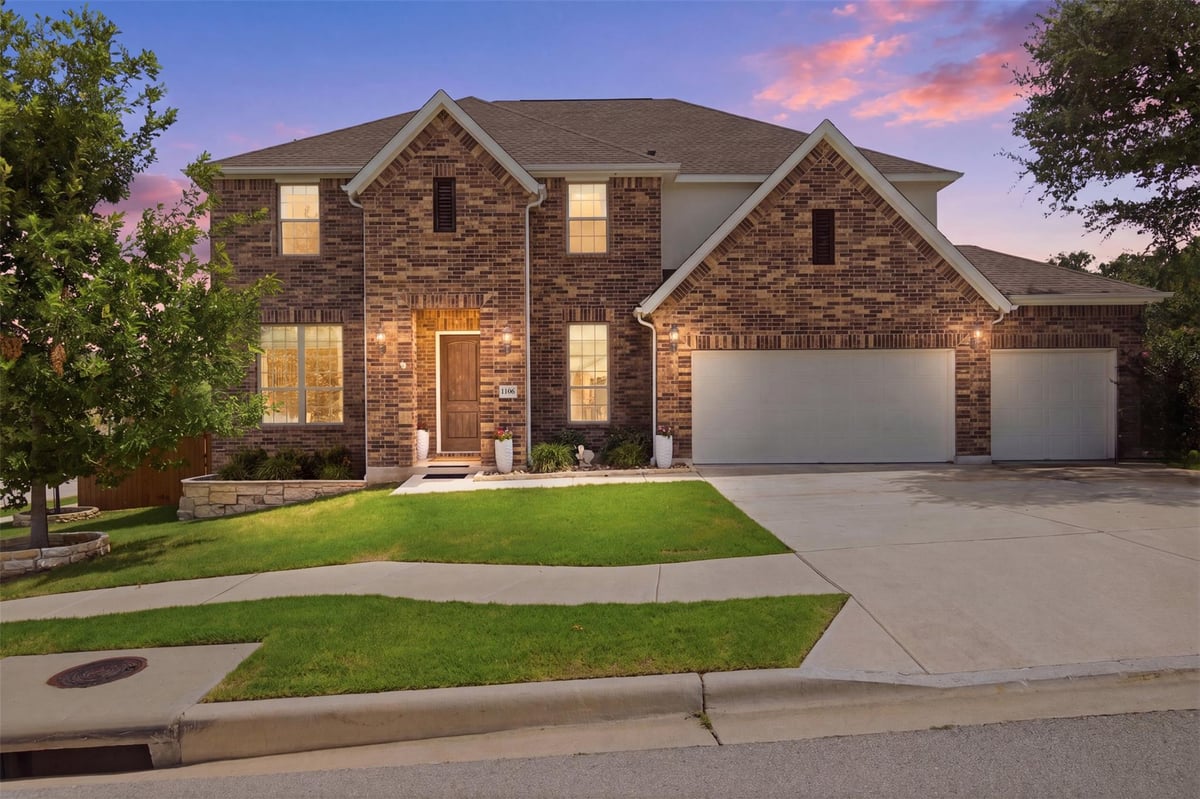 1106 Silent Oaks DR - front exterior - Luxury home in Riverview, Georgetown, TX