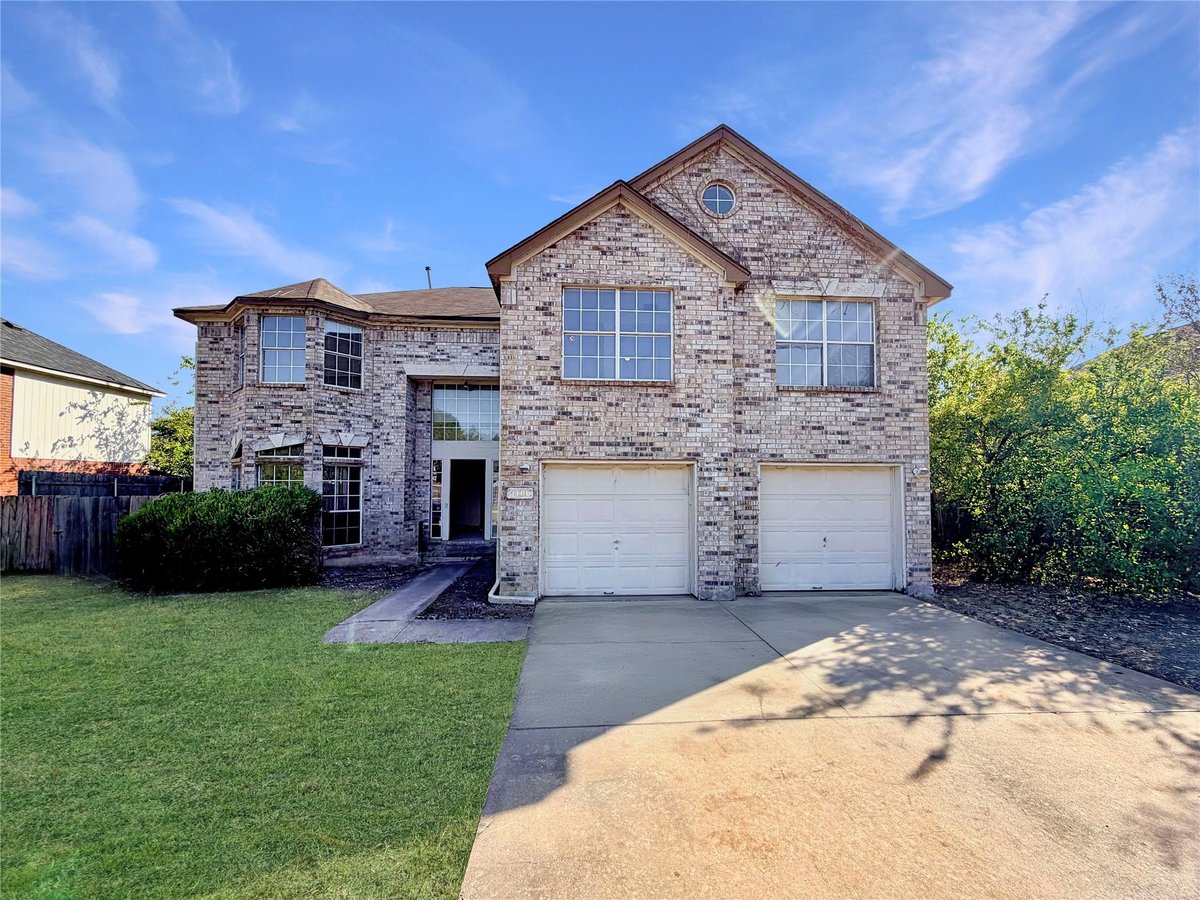View 1106 Thistle Trl in Buttercup Creek Sec 02 Village 09 1106 Thistle Trl - front exterior - Luxury home in Buttercup Creek Sec 02 Village 09, Cedar Park, TX