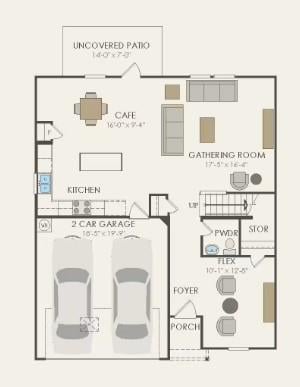 Living area at 111 Blackfoot Daisy Path - 4 bed 3 bath home