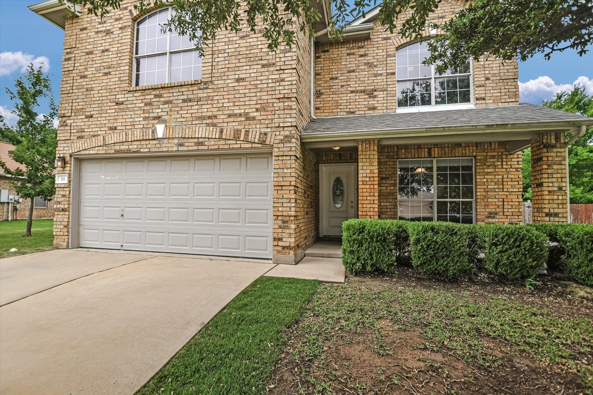 View 111 Dove Song DR in Old Town Village Sec 03 111 Dove Song DR - front exterior - Luxury home in Old Town Village Sec 03, Leander, TX