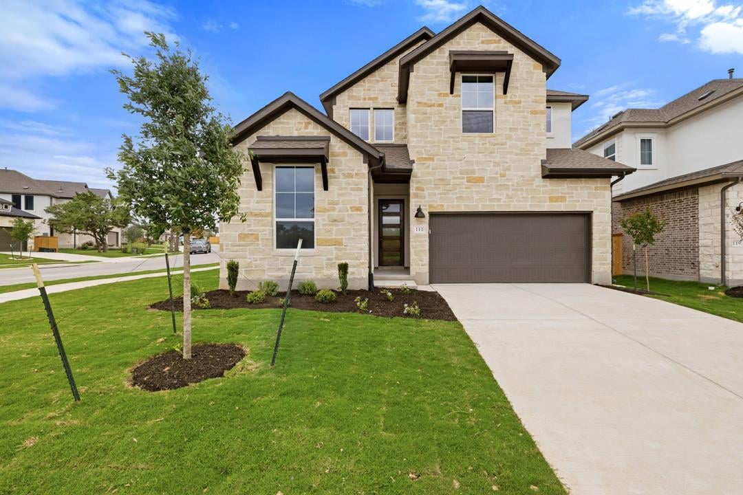 View 111 Sacred Fig Road in Heritage 111 Sacred Fig Road - front exterior - Luxury home in Heritage, Dripping Springs, TX