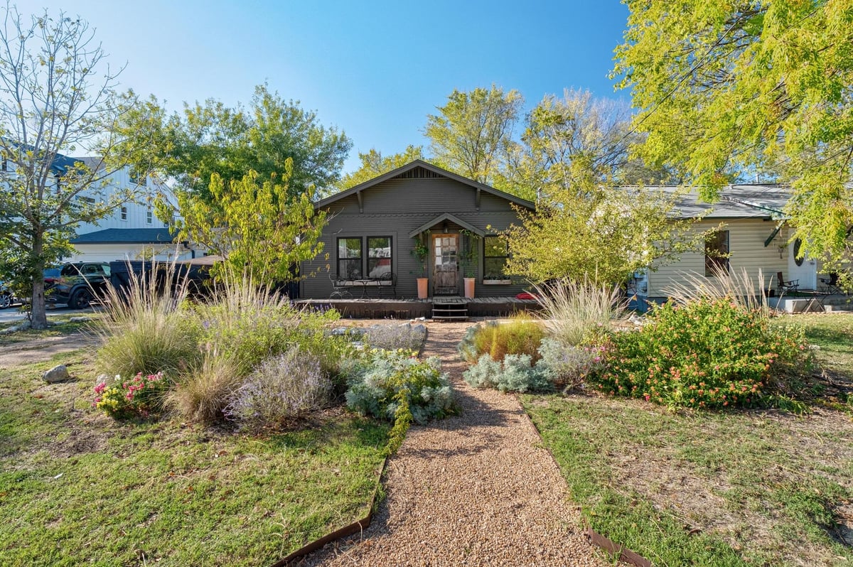 View 1110 Christie DR in Hobbs Add 1110 Christie DR - front exterior - Luxury home in Hobbs Add, Austin, TX
