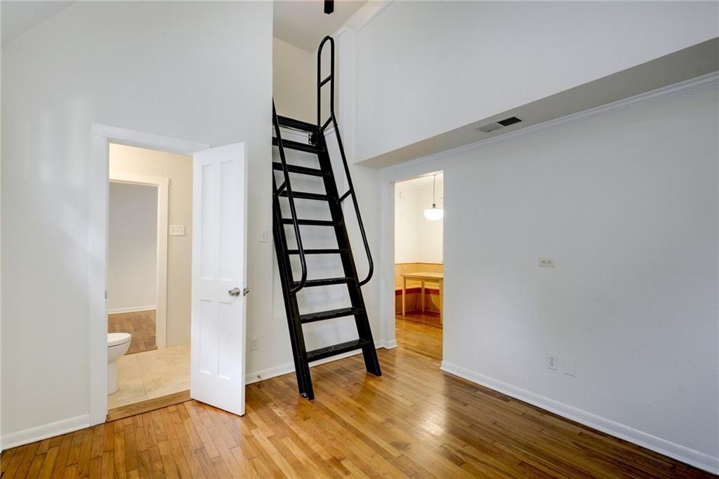 Primary bedroom at 1110 W 22nd St Unit #13 - 2 bed 1 bath home
