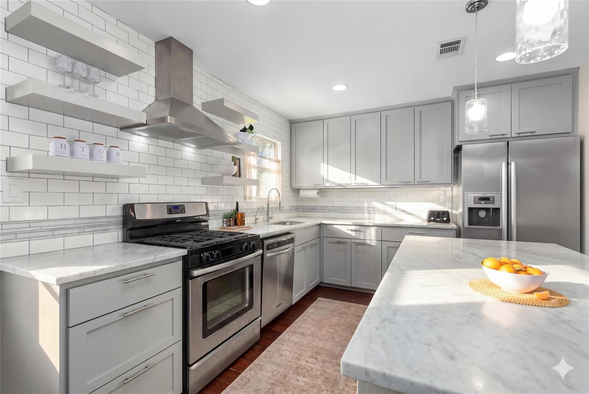 Living area at 1110 W Oltorf St - 3 bed 1 bath home