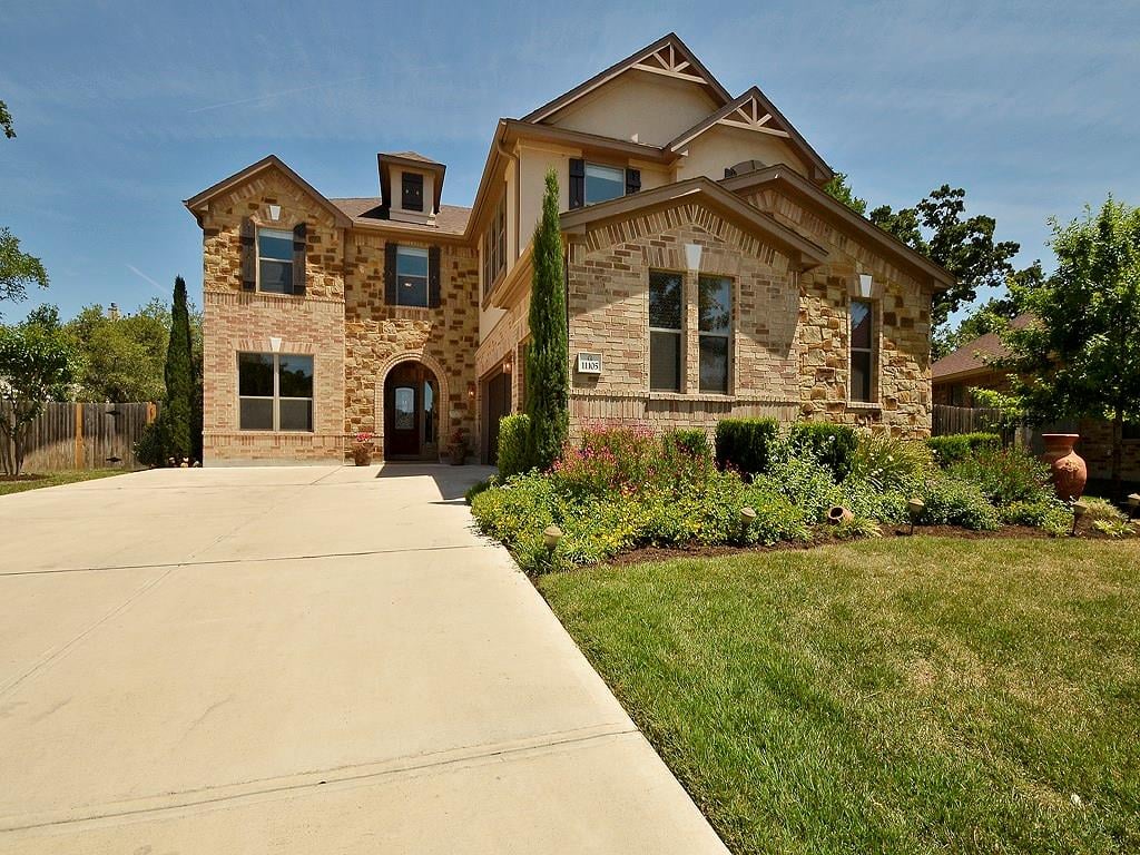 View 11105 Christensen Cv in Circle C Lacrosse Sec 02 11105 Christensen Cv - front exterior - Luxury home in Circle C Lacrosse Sec 02, Austin, TX