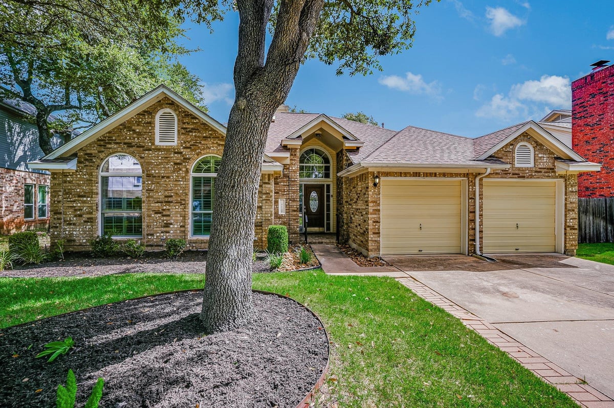 View 11108 Crossland DR in CANYON CREEK SEC 1 11108 Crossland DR - front exterior - Luxury home in CANYON CREEK SEC 1, Austin, TX