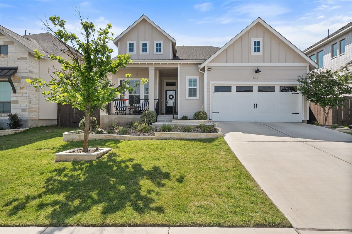 View 1112 Bluewood BND in Bryson 1112 Bluewood BND - front exterior - Luxury home in Bryson, Leander, TX