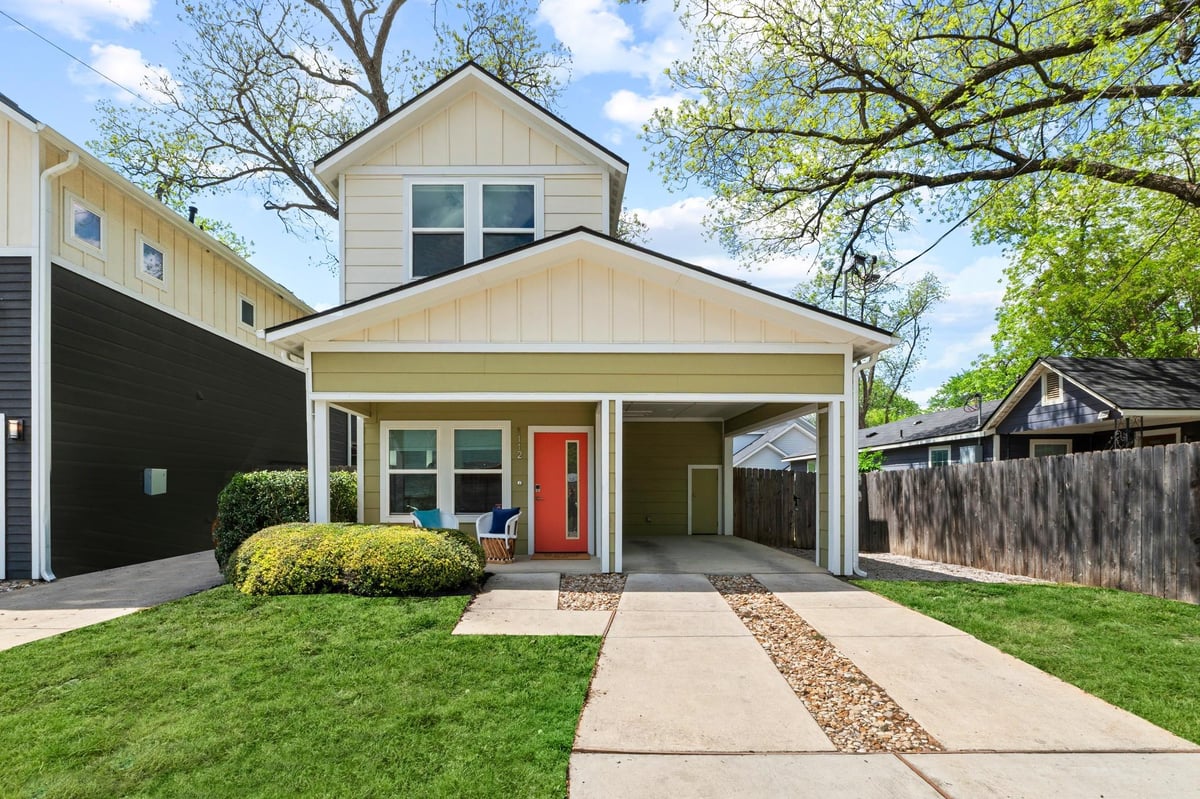 View 1112 Linden St Unit #B in 2912 Govalle Site Condos 1112 Linden St Unit #B - front exterior - Luxury home in 2912 Govalle Site Condos, Austin, TX