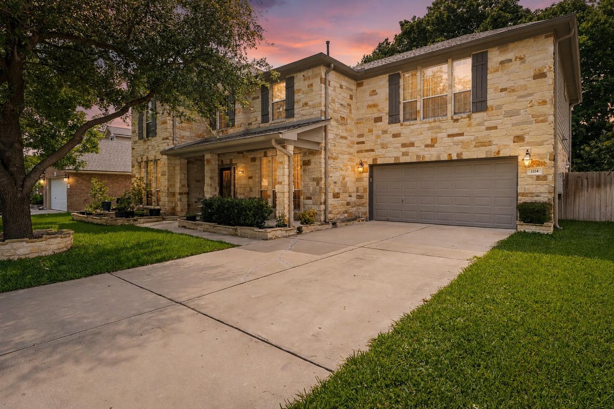 View 1114 Canyon Maple RD in Swenson Farm Single Family Phs C1 1114 Canyon Maple RD - front exterior - Luxury home in Swenson Farm Single Family Phs C1, Pflugerville, TX