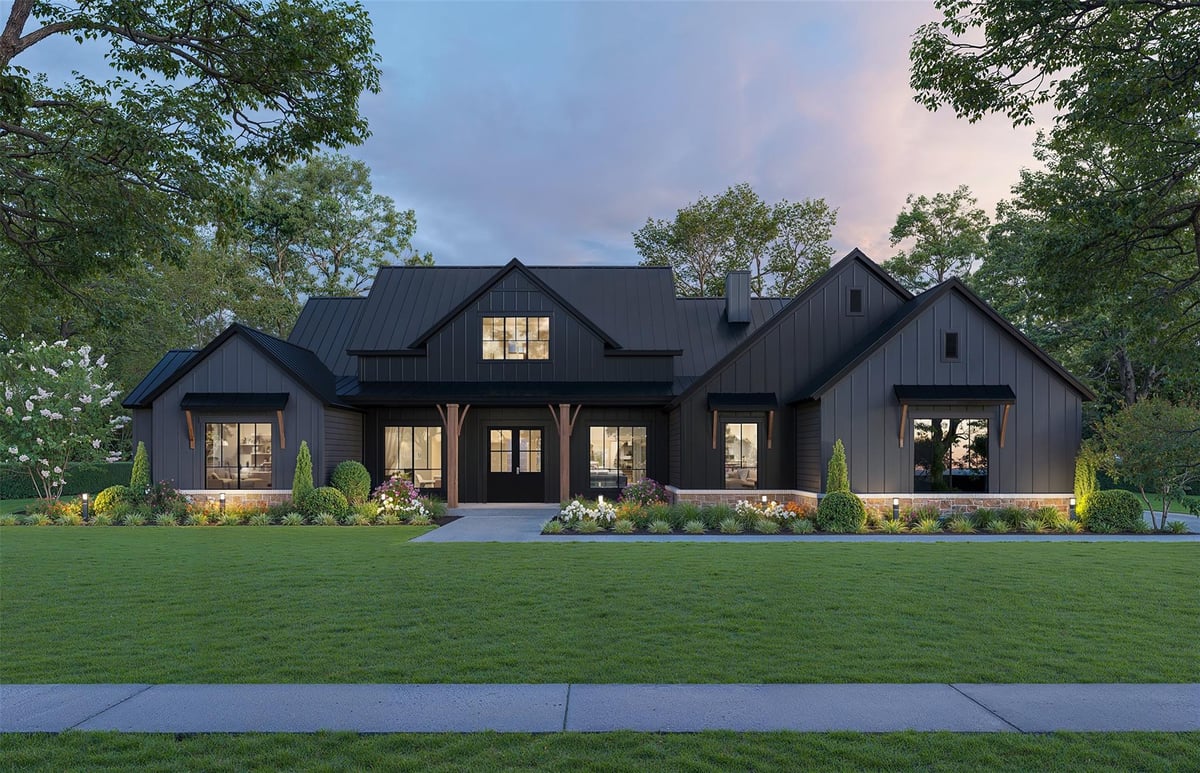 1117 Mountain Pond RD - front exterior - Luxury home in Daniels Mountain, Georgetown, TX