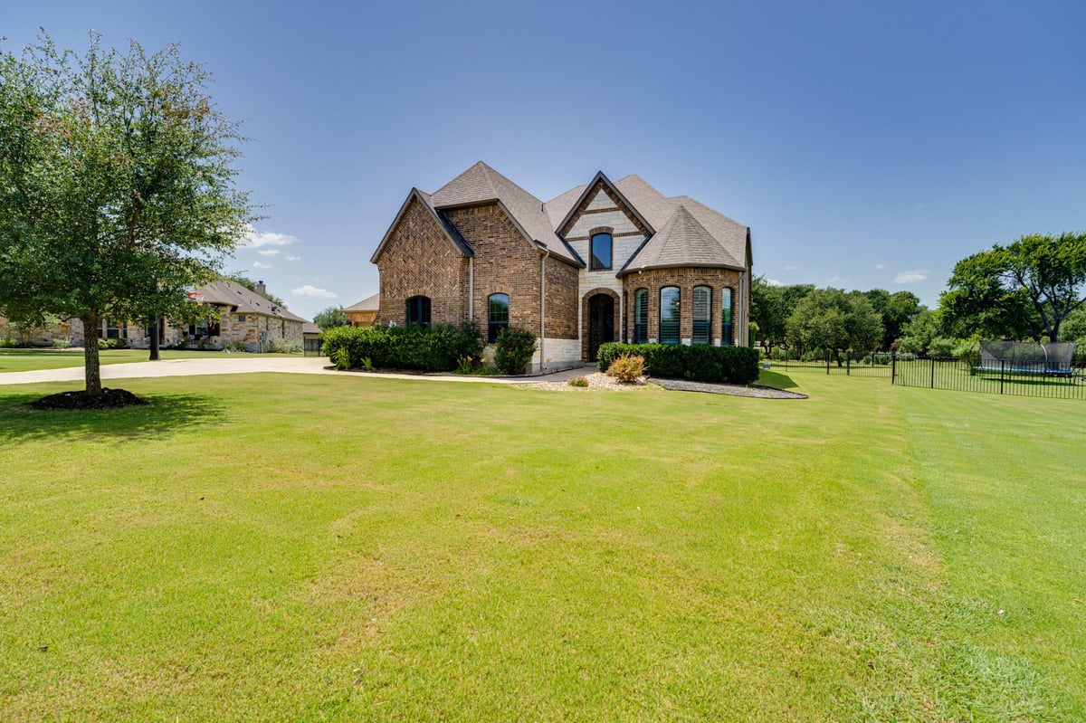 View 112 Mescalero in Clearwater Ranch Ph 2 112 Mescalero - front exterior - Luxury home in Clearwater Ranch Ph 2, Liberty Hill, TX