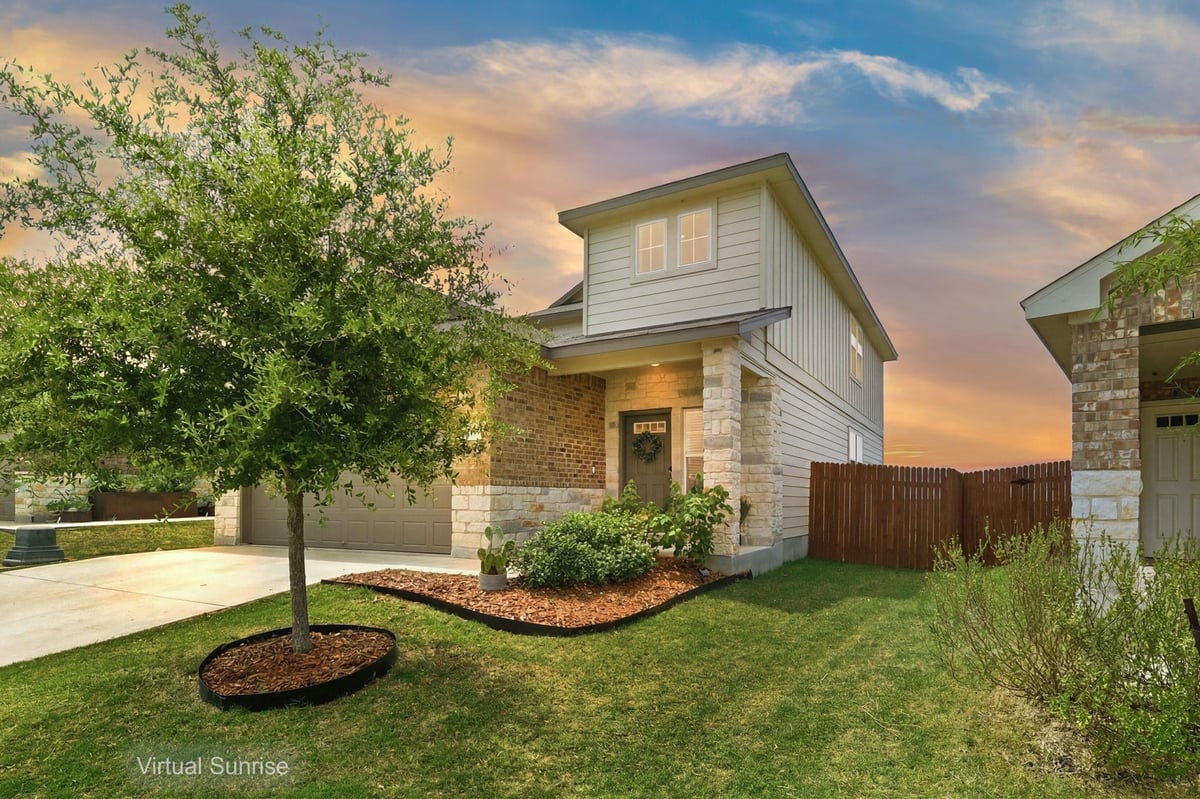 View 112 Prairie Song LN in Butler Farms Ph 9 112 Prairie Song LN - front exterior - Luxury home in Butler Farms Ph 9, Liberty Hill, TX