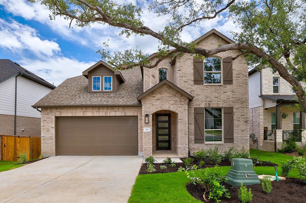 View 112 Red Camella DR in Parkside On The River 112 Red Camella DR - front exterior - Luxury home in Parkside On The River, Georgetown, TX