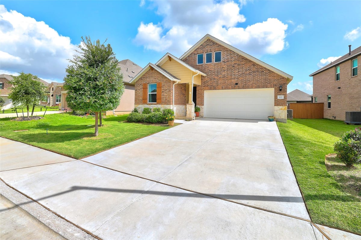 112 Rocking R CT - front exterior - Luxury home in Berry Creek Highlands, Georgetown, TX