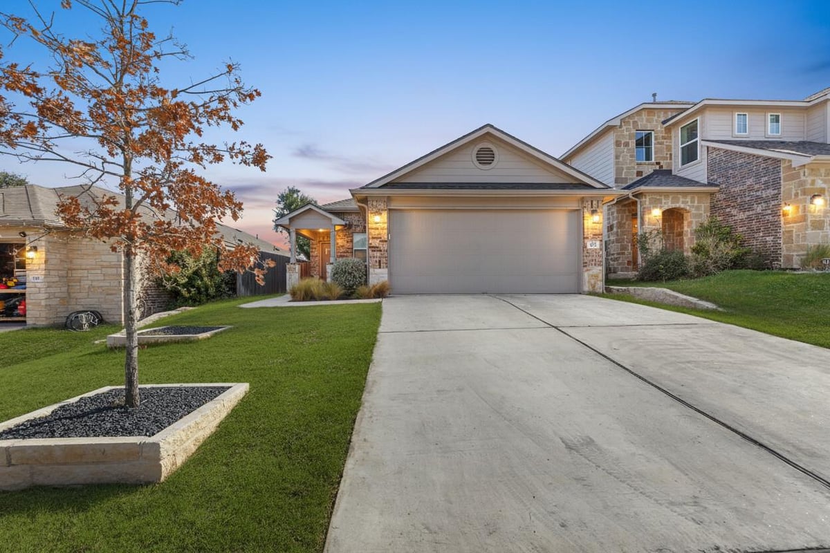 View 112 Sandhill Piper St in Larkspur 112 Sandhill Piper St - front exterior - Luxury home in Larkspur, Leander, TX